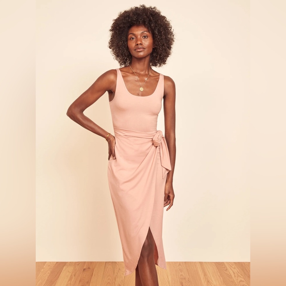 Reformation Kaila Dress in Blush color, Size XS